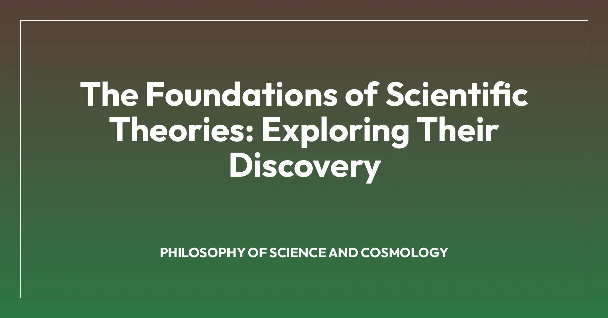 The Foundations of Scientific Theories: Exploring Their Discovery