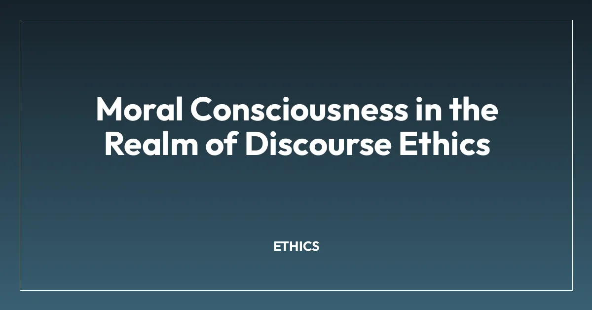 Ethical Conscience Ethics • Philosophy Institute