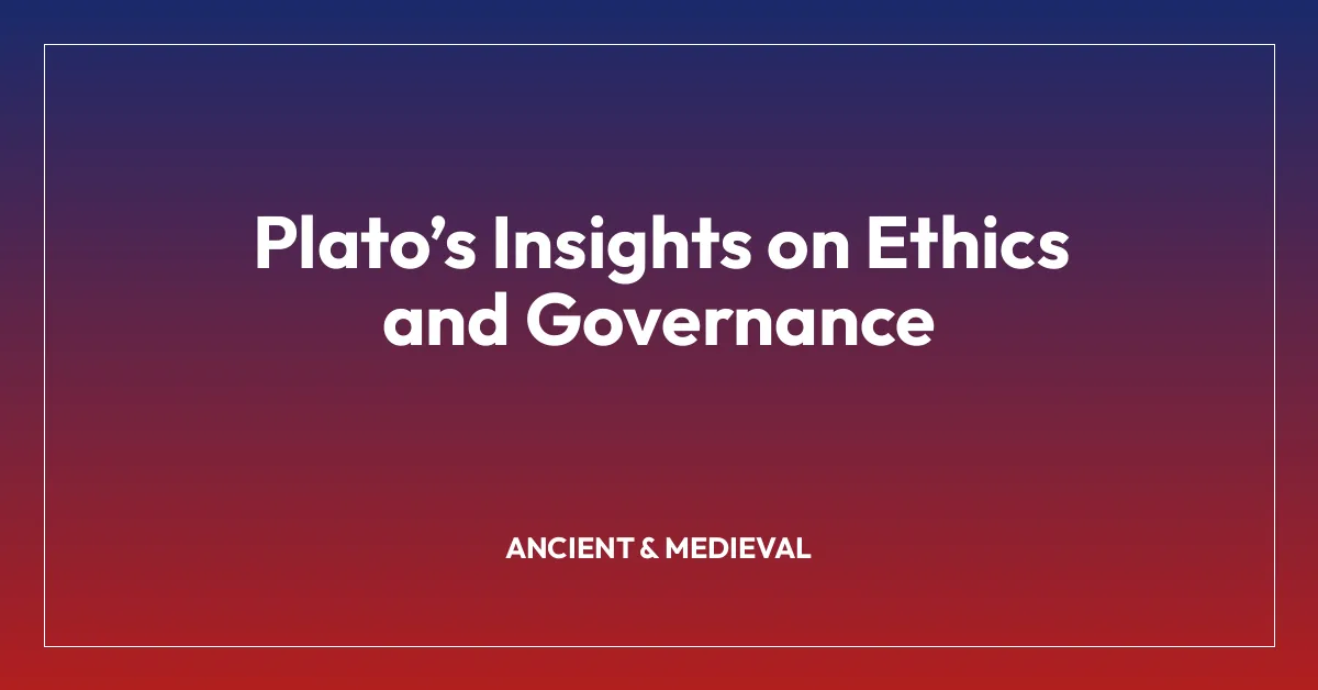 Platoโs Insights on Ethics and Governance